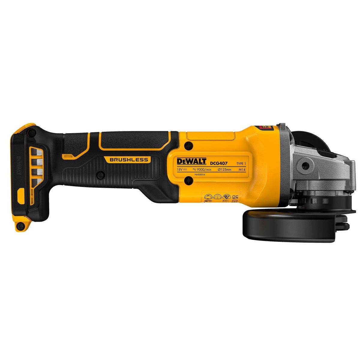 Dewalt DCG407N 18V XR Brushless 125mm Angle Grinder Body Only